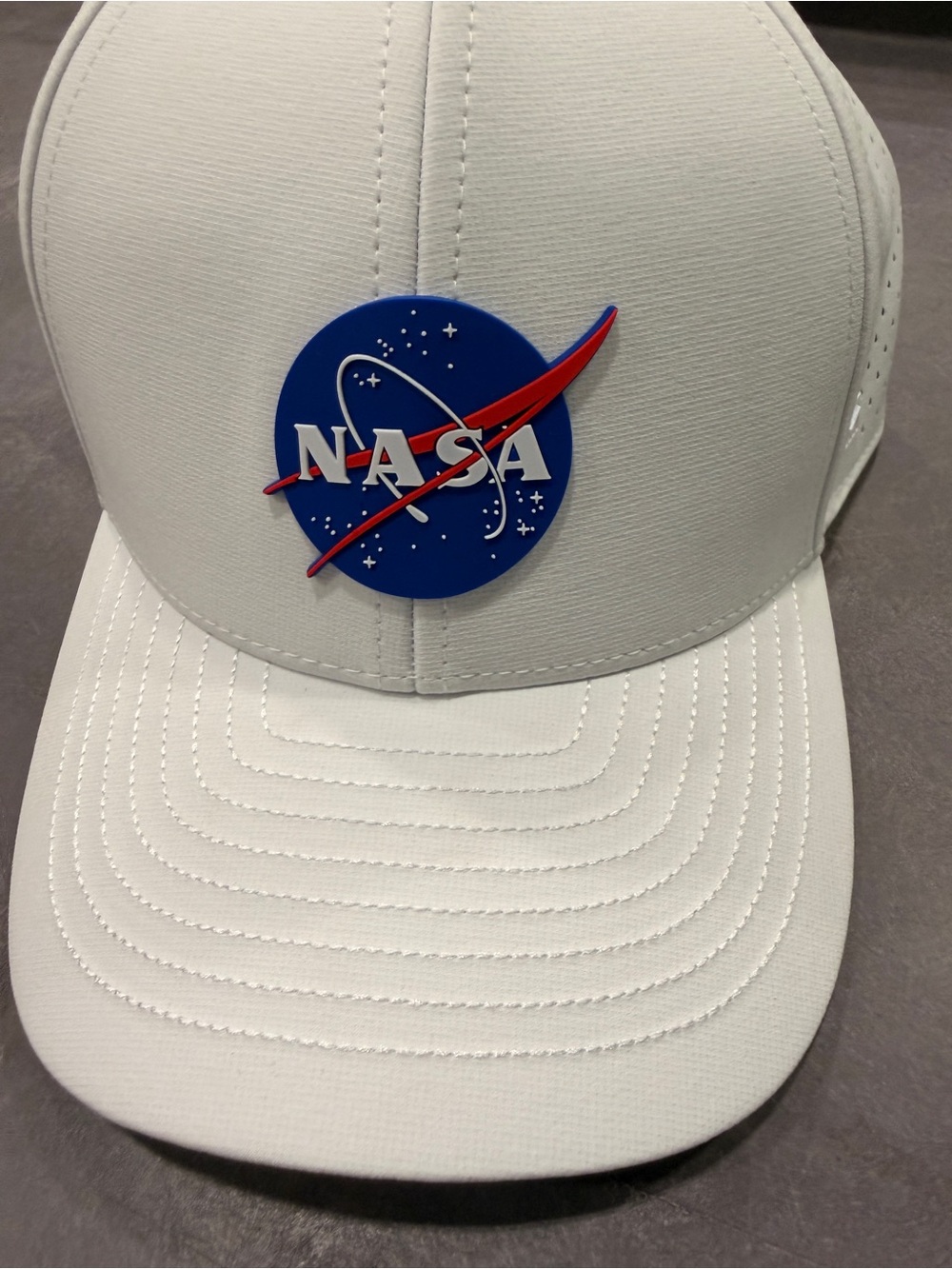 Melin White NASA Logo SnapBack Baseball Cap - Classic Fit